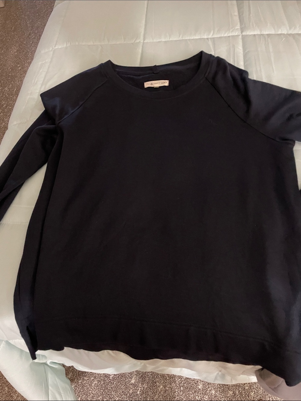 LOFT Navy Women's Pullover Sweatshirt